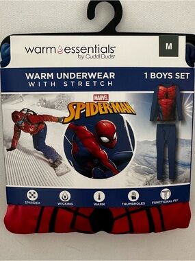Marvel Spider-Man Kids Thermal Set Size M Boys